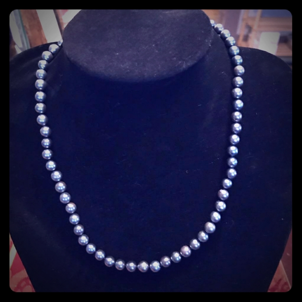 Blue Freshwater Pearls